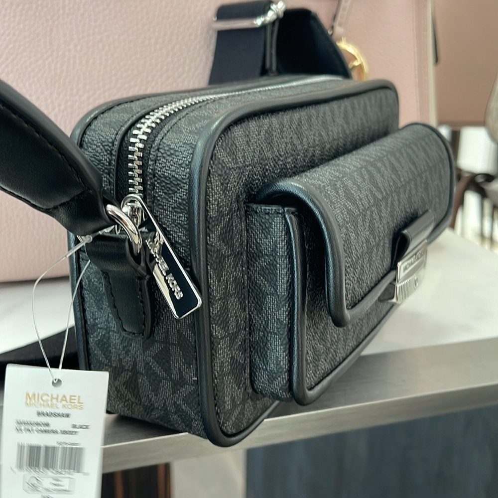 Michael Kors Bradshaw Extra-Small Signature Logo Camera Crossbody
Black/Silver - Picture 6 of 16